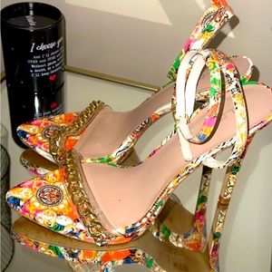 Aldo multicolor angel straps, sandal size 9